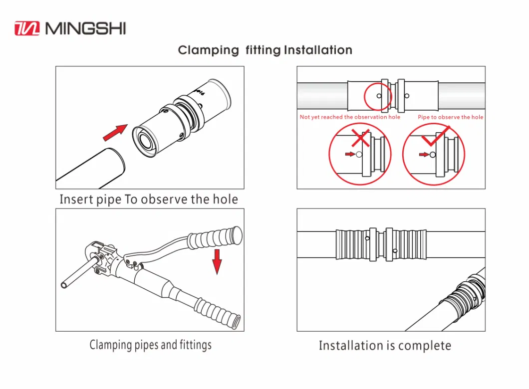 Press Fitting - Brass Fitting - Plumbing Fitting Equal Tee