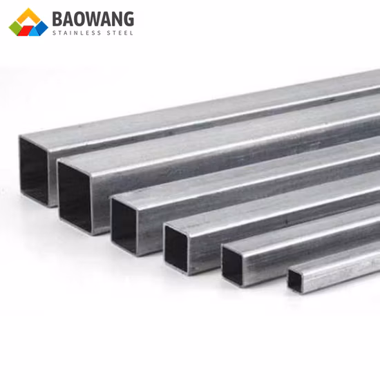ASTM A312 201 316L 10 m kundenspezifische Länge 1 Zoll rechteckiges, mattes Edelstahl-Auspuffrohr